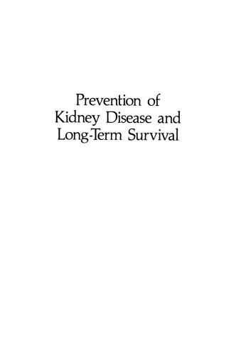 Prevention of Kidney Disease and Long-Term Survival