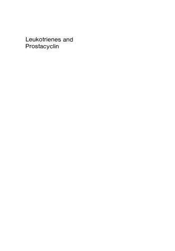 Leukotrienes and Prostacyclin