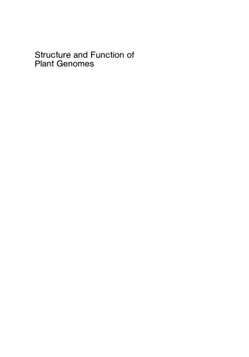 Structure and Function of Plant Genomes