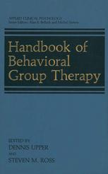 Handbook of Behavioral Group Therapy