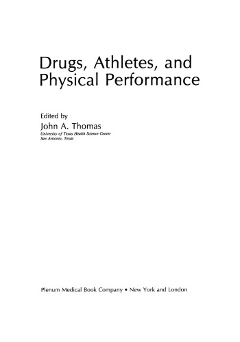 Drugs, Athletes, and Physical Performance