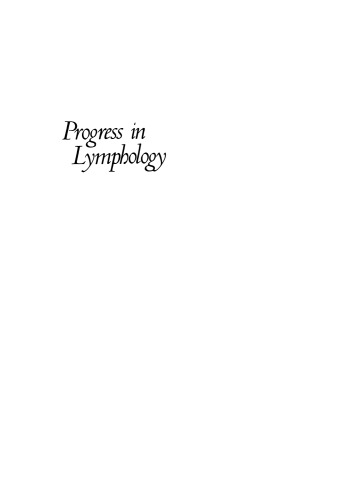 Progress in Lymphology