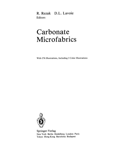 Carbonate Microfabrics