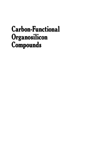 Carbon-Functional Organosilicon Compounds