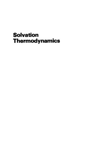 Solvation Thermodynamics