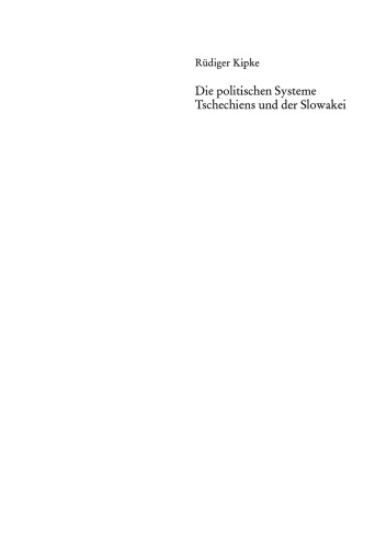 Die Politischen Systeme Tschechiens und der Slowakei: Eine Einführung