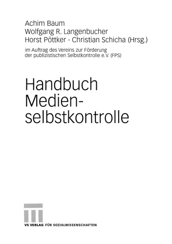 Handbuch Medienselbstkontrolle