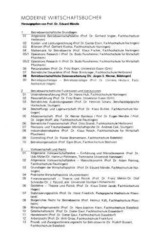 Betriebswirtschaftliche Datenverarbeitung: Systeme, Strukturen, Methoden, Verfahren, Entscheidungshilfen