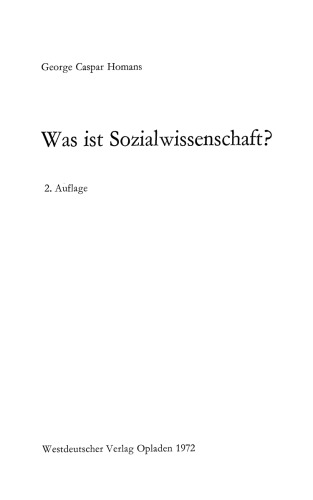 Was ist Sozialwissenschaft?