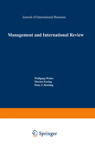 Management and International Review: Cross-Cultural and Comparative International Human Resource Management