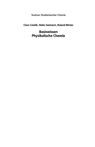 Basiswissen Physikalische Chemie