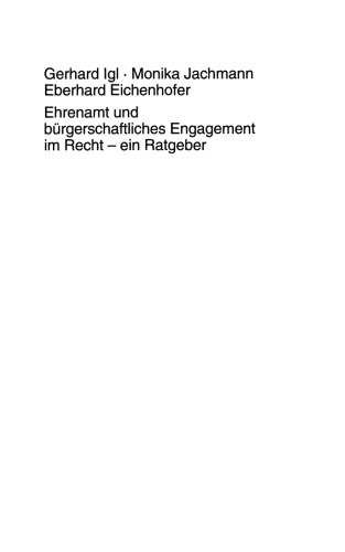 Ehrenamt und bürgerschaftliches Engagement im Recht — ein Ratgeber