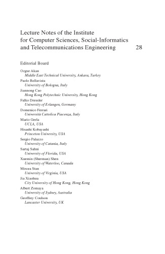 Ad Hoc Networks: First International Conference, ADHOCNETS 2009, Niagara Falls, Ontario, Canada, September 22-25, 2009. Revised Selected Papers