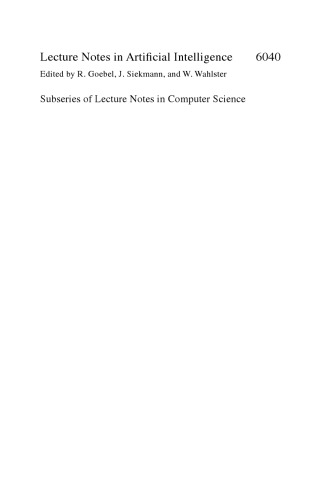 Artificial Intelligence: Theories, Models and Applications: 6th Hellenic Conference on AI, SETN 2010, Athens, Greece, May 4-7, 2010. Proceedings