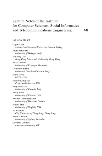 Mobile Networks and Management: Second International ICST Conference, MONAMI 2010, Santander, Spain, September 22-24, 2010, Revised Selected Papers