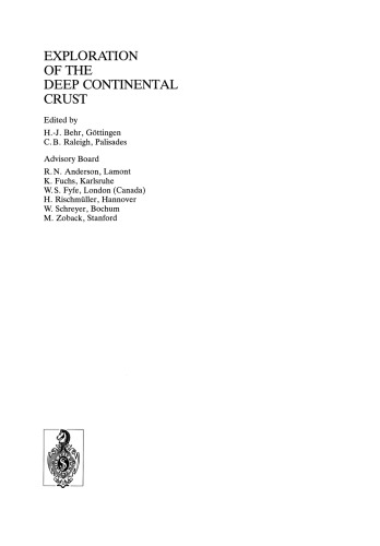 Observation of the Continental Crust through Drilling II: Proceedings of the International Symposium held in Seeheim, October 3–6, 1985