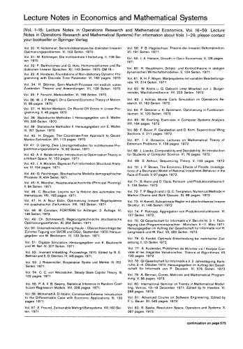 Multiple Criteria Decision Making Theory and Application: Proceedings of the Third Conference Hagen/Königswinter, West Germany, August 20–24, 1979