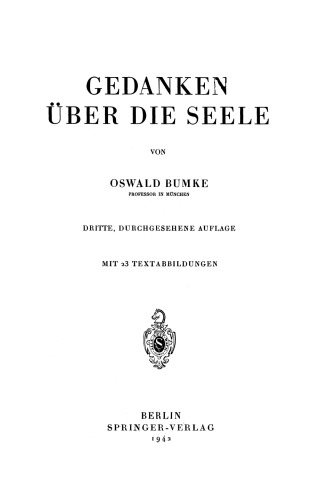 Gedanken über die Seele