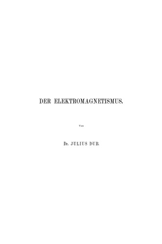 Der Elektromagnetismus