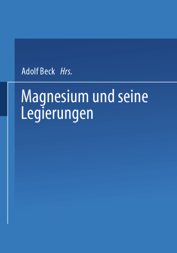 Magnesium und seine Legierungen