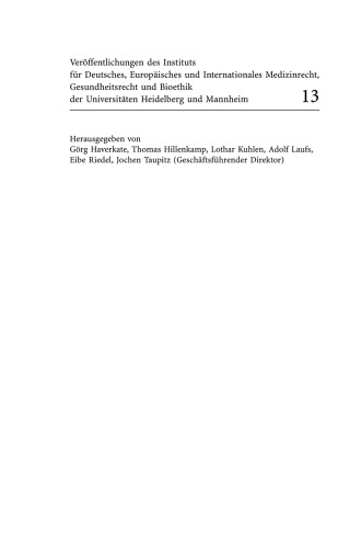 Embryonenschutz im Spannungsfeld internationaler Menschenrechte, staatlicher Grundrechte und nationaler Regelungsmodelle zur Embryonenforschung