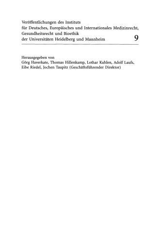 Kompetenzen des Bundes und der Länder im Gesundheitswesen - dargestellt anhand ausgewählter Regelungen im Sozialgesetzbuch, Fünfter Teil (SGB V): Qualitätssicherung, Trennung der haus— und fachärztlichen Versorgung, Datenübermittlung und Dokumentationspflichten, Weiterbildung, Notdienst, versicherungsfremde Leistungen