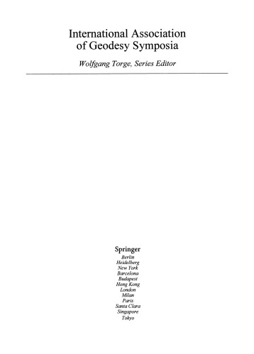 Global Gravity Field and Its Temporal Variations: Symposium No. 116 Boulder, CO, USA, July 12, 1995