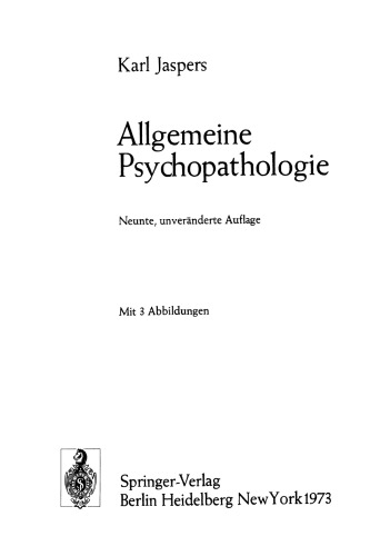 Allgemeine Psychopathologie