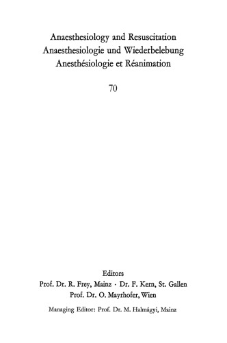 Die Sekretionsleistung des Nebennierenmarks unter dem Einfluß von Narkotica und Muskelrelaxantien