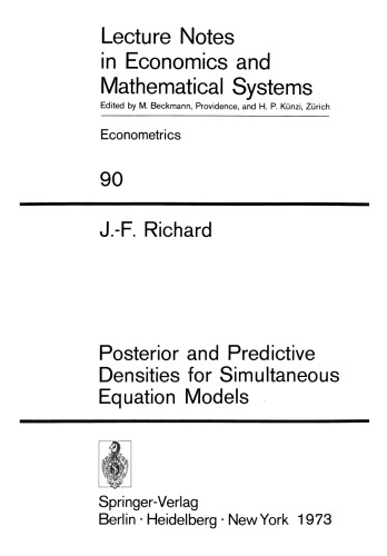 Posterior and Predictive Densities for Simultaneous Equation Models