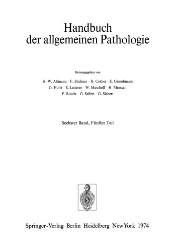 Geschwülste · Tumors I: Morphologie, Epidemiologie, Immunologie / Morphology, Epidemiology, Immunology