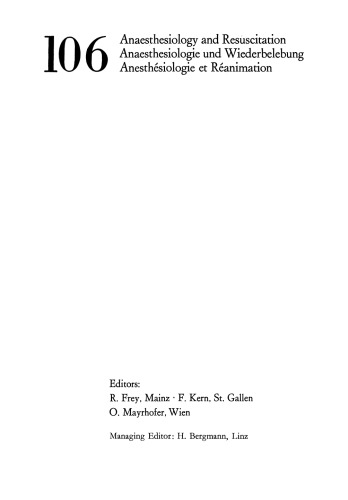 Etomidate: An Intravenous Hypnotic Agent First Report on Clinical and Experimental Experience