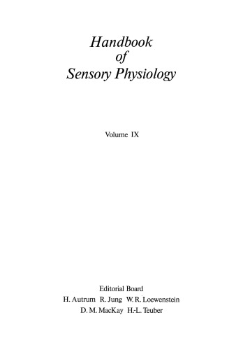 Development of Sensory Systems