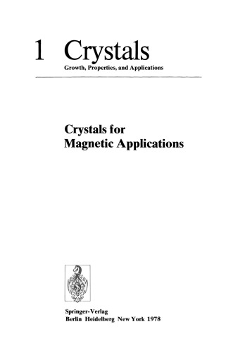 Crystals for Magnetic Applications