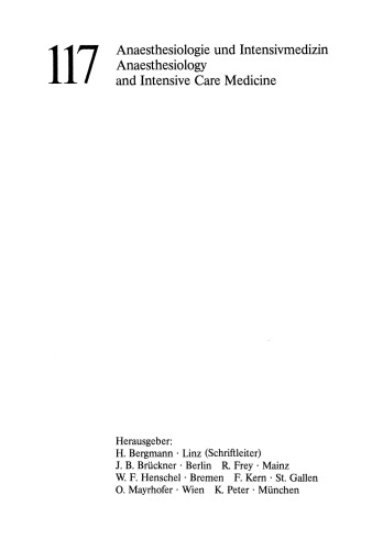 Der Einfluß von Anaesthetica auf die Kontraktionsdynamik des Herzens: Tierexperimentelle Untersuchungen