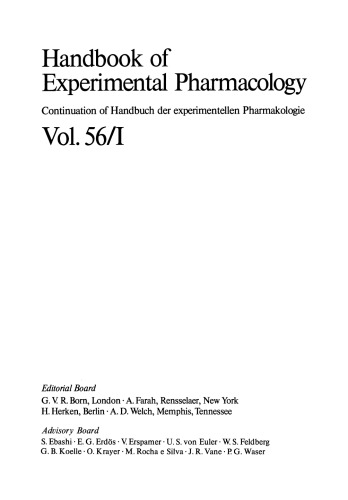 Cardiac Glycosides: Part I: Experimental Pharmacology