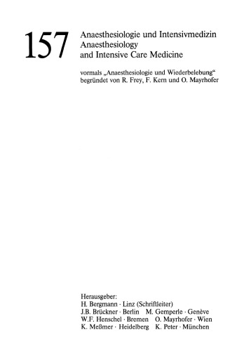 Kinderanaesthesie: Prämedikation — Narkoseausleitung Ergebnisse des Zentraleuropäischen Anaesthesiekongresses Berlin 1981 Band 4