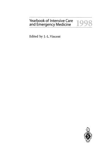 Yearbook of Intensive Care and Emergency Medicine 1998