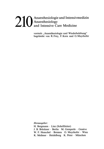 Anaesthesie in der Augenheilkunde: Zur Wahl des Anaesthesieverfahrens bei geriatrischen Patienten