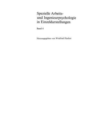 Gruppenverfahren der Arbeitsanalyse und Arbeitsgestaltung