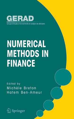 Numerical methods in finance