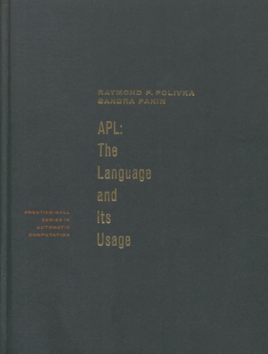 APL: The Language and Its Usage