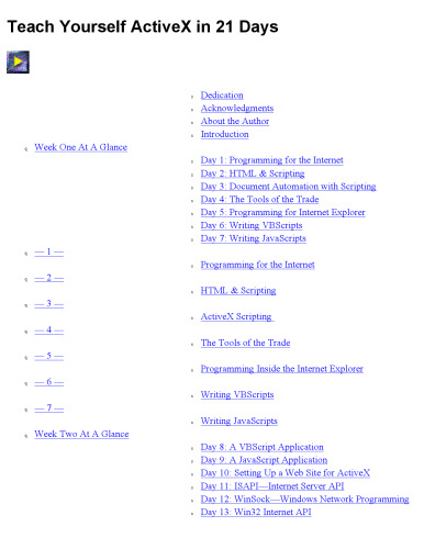 Teach Yourself Activex Programming in 21 Days