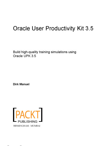 Oracle User Productivity Kit 3.5