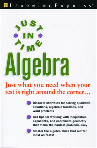 Just In Time Algebra