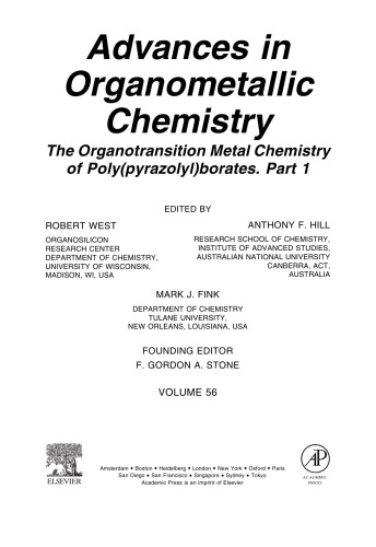 The Organotransition Metal Chemistry of Poly(pyrazolyl)borates. Part 1