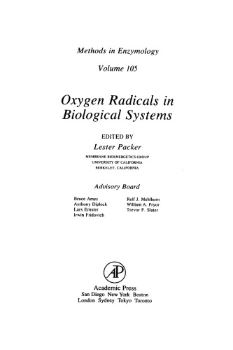 Oxygen Radicals in Biological Systems