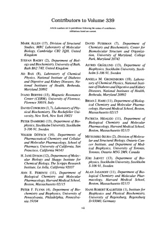 Nuclear Magnetic Resonance of Biological Macromolecules - Part B