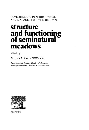 Structure and Functioning of Seminatural Meadows