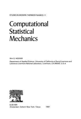 Computational Statistical Mechanics